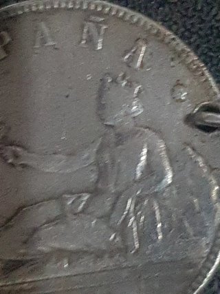 Moneda Plata España 1870 Isabel 26g
