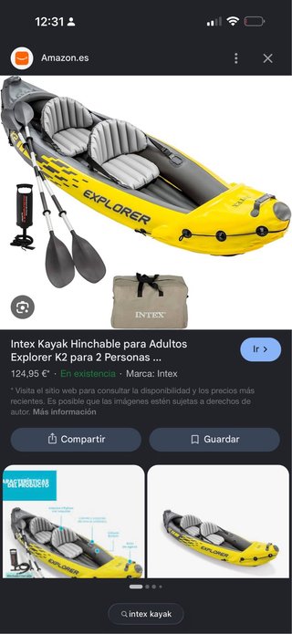 Kayak Intex Explorer K2 2 Personas