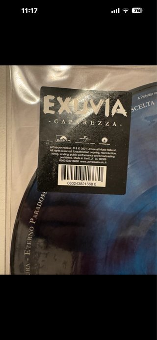 Caparezza Exuvia Doppio Vinile Raro Edizione Limit