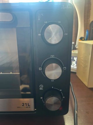Horno sobremesa Jata Grill 21L HN921 Negro