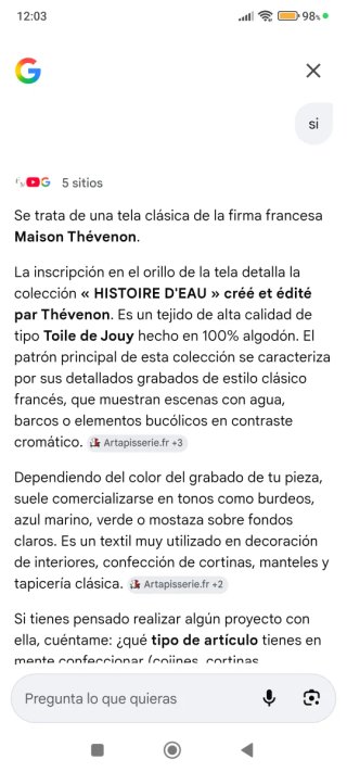 Cortinas de tela con estampado Toile de Jouy