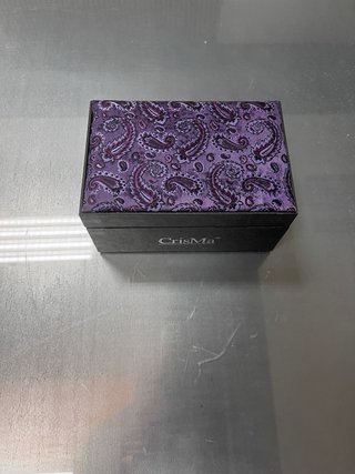 Set CrisMa Cravatta, Foulard e Gemelli Viola
