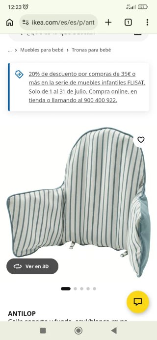 Trona Antilop IKEA + funda