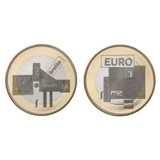 Eslovenia 2026 moneda 3€ Srecko Kosovel