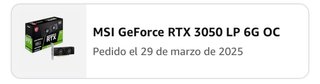 MSI RTX 3050 OC 6GB GDDR6 Low Profile