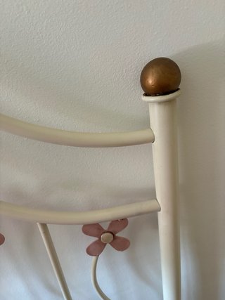2 Testiere in ferro battuto con fiori