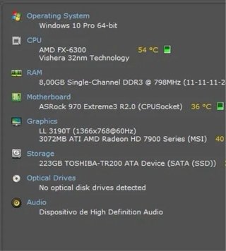 Torre PC Negra + 2 pantallas + teclado