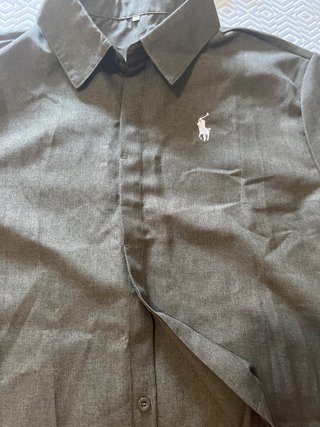 Camisa Polo Ralph Lauren Gris Manga Corta