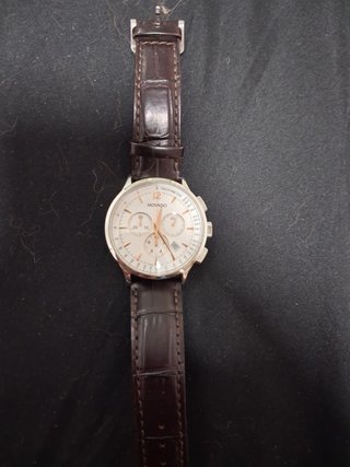 Movado Cronógrafo Hombre Marrón/Plata