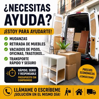 MUDANZAS | PORTES | RETIRADA DE MUEBLES | VACIADO