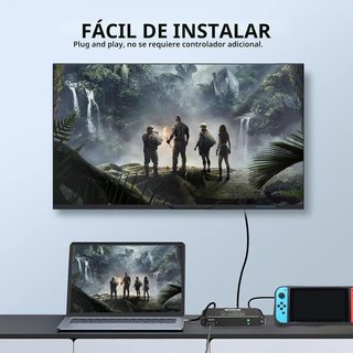 Conmutador HDMI 3×1 4K con mando remoto