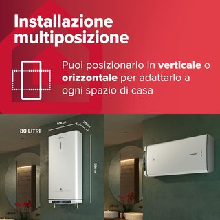 Calentador de agua eléctrico Ariston VelisDune 80L
