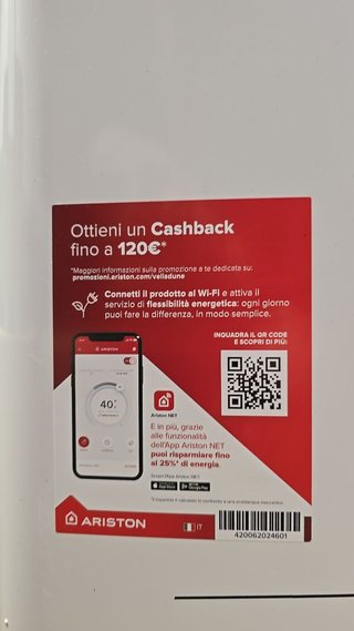 Calentador de agua eléctrico Ariston VelisDune 80L