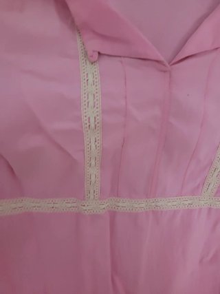 Camisa estilo casaca rosa
