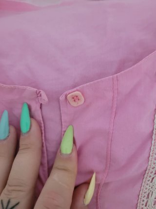 Camisa estilo casaca rosa