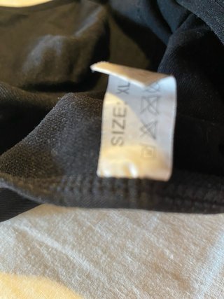 Camiseta tirantes negra talla XL