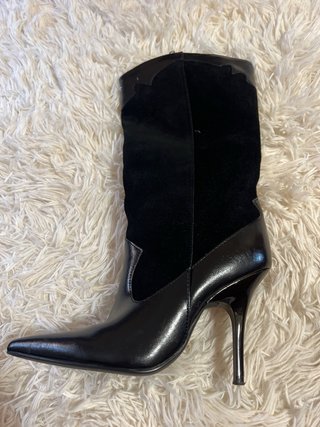 Botines negros tacón alto