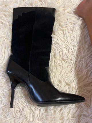 Botines negros tacón alto
