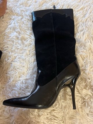 Botines negros tacón alto