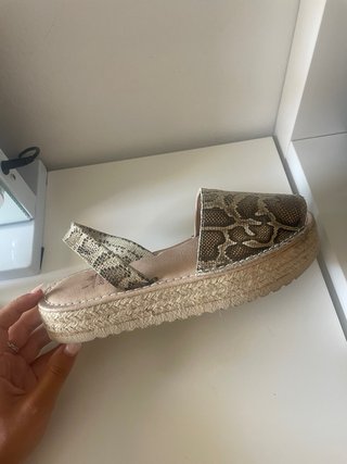 Sandalias Menorquinas Antic Talla 39 Piel Serpient