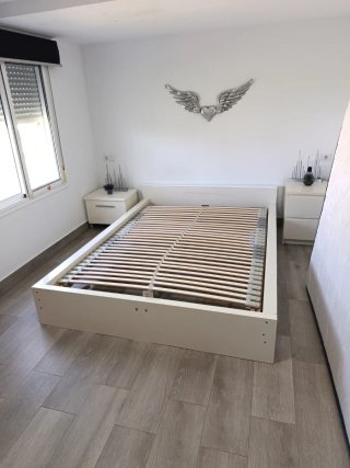 Somier Abatible+Cama135 de Regalo+2 mesitas  noche