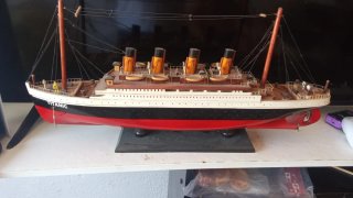 Maqueta Barco Titanic Hélice Bronce