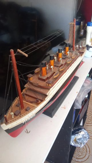 Maqueta Barco Titanic Hélice Bronce