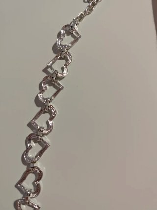 Pulsera corazones con brillantes bijou brigitte