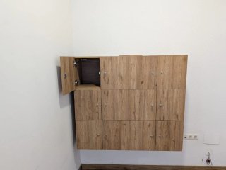 Taquillas de madera con cerradura