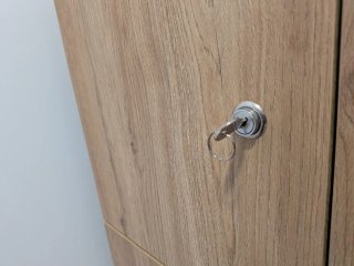 Taquillas de madera con cerradura
