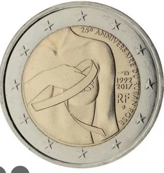 Moneda 2€ Conmemorativa Ruban Rose
