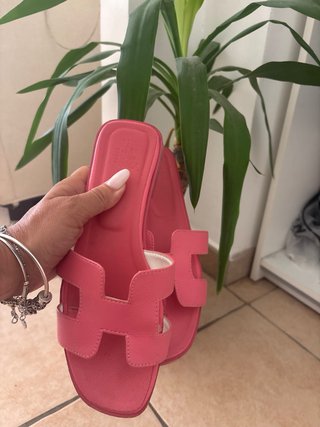 Sandali bassi hermes rosa taglia 38