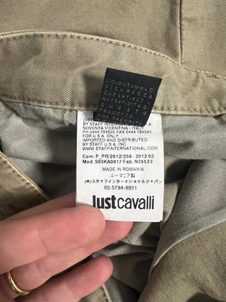 Pantaloni Roberto Cavalli Cotone Marrone Taglia M