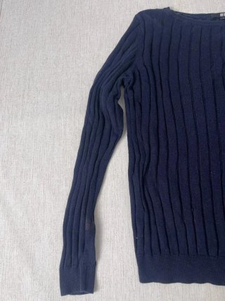 Jersey Uniqlo azul de canalé
