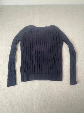 Jersey Uniqlo azul de canalé