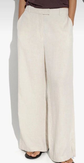 Pantalón beige de vestir