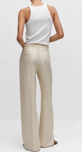 Pantalón beige de vestir