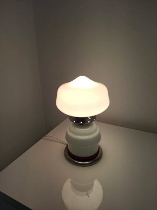 Lampada vintage vetro e metallo