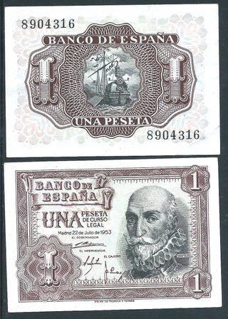 1 Peseta 1953 Banco de España