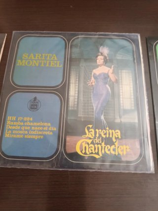 3 Vinilos Sara Montiel - Laeina del Chantecler
