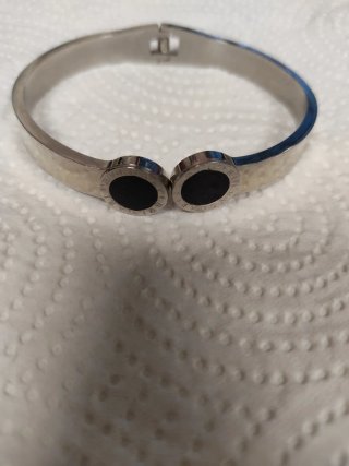 Pulsera Bulgari Plata y Negro