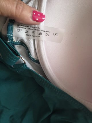 Bañador mujer verde azulado
