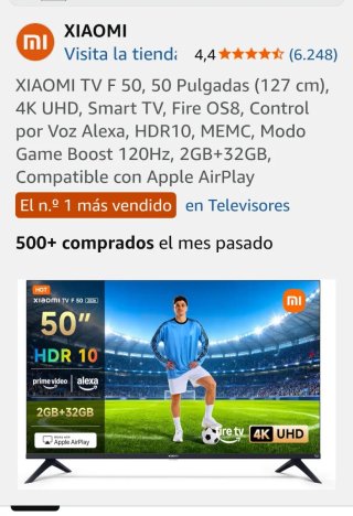 Televisor Xiaomi TV F 50 4K UHD 50