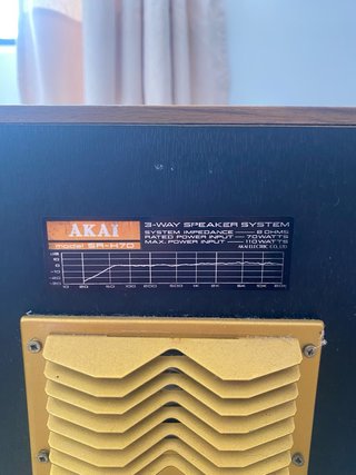 Altavoces Vintage columnas Akai