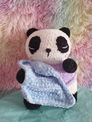 Peluche Oso Panda con Manta Suave