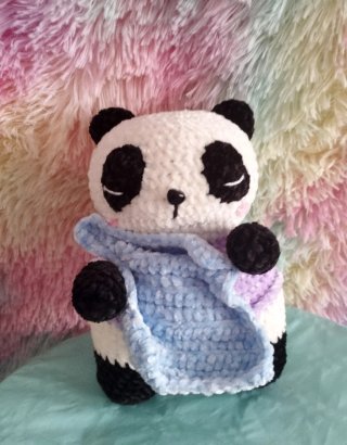 Peluche Oso Panda con Manta Suave