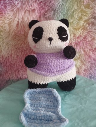 Peluche Oso Panda con Manta Suave