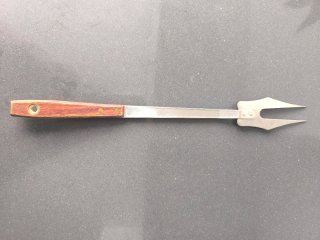 Tenedor de barbacoa madera y INOX 18/8 IRIS