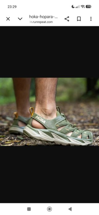 Sandalias Hoka Hopara Negras Talla 46