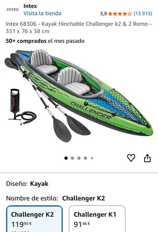 Kayak Hinchable 2 Plazas